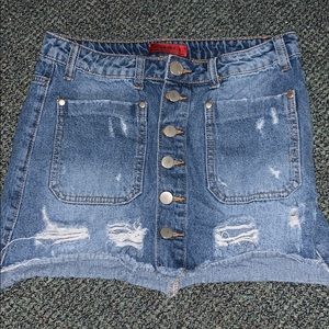 Jean shirt with bottom